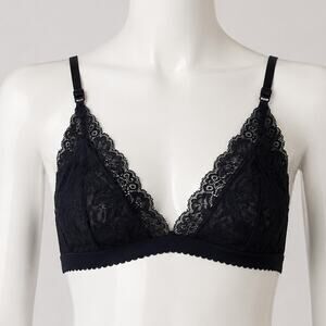 Aritzia Talula Monterey Bralette Sexy Black Convertible Design Soft Lace Medium